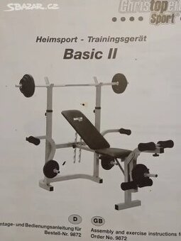 Fitness vybavení domácí posilovny.