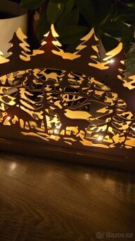 Svícen vánoční dřevěný