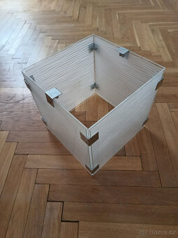 Lustr hranatý skleněný