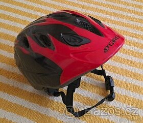 Cyklistická helma Giro Rascal Red Black Flames vel. 50–54 cm