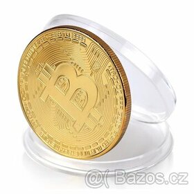 BTC - Bit.coin mince - krypto - sběratelský výstavní suvenýr