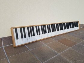 Dřevěný obraz - klaviatura - 1