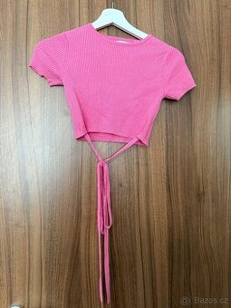 Dámský croptop se šňůrkou na zavázáni