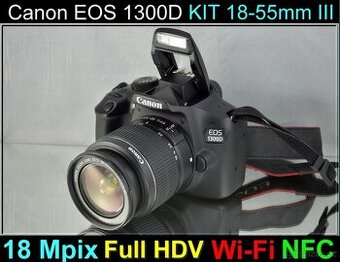 Canon EOS 1300D+EFS 18-55mm Wi-Fi 9500 Exp