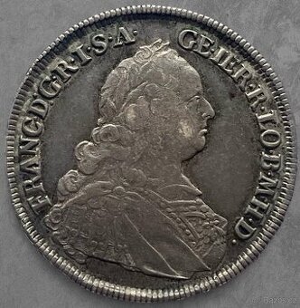 Strieborný 1/2 Toliar - František Lotrinský 1758 HA - 1
