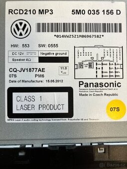 Autoradio s MP3, CD - VW
