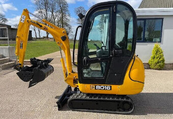 minibagr hmotnost 1,6t•JCB 8016•19HP+3x lžíce(1227mth)