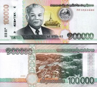 Laos - 100 000 Kipů bankovka, 2020, UNC