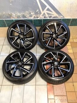 Alu kola Škoda R18 5X112 ZÁNOVNÍ LETNÍ PNEU 225/40 R18 VEGA