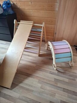 Houpačka Elis design + piklerové trojúhelník + prkno