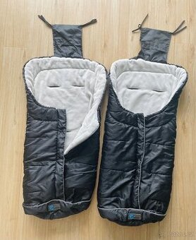 Zimní fusaky do kočárku pro dvojčata