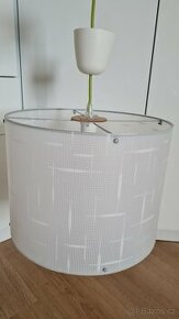 Stropní svítidlo - stínidlo bílé se vzorem, 40cm