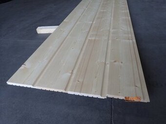 Palubky smrk 15x121x5000 mm, UW profily, vata Ursa DF39