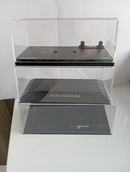Vitriny pro modely 1:43 sada 3 kusy