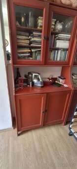 Kredenc do kuchyně 2 ks ikea cervena