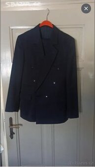 Pánský tmavě modrý oblek