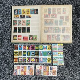 Zápalkové nálepky + zásobník