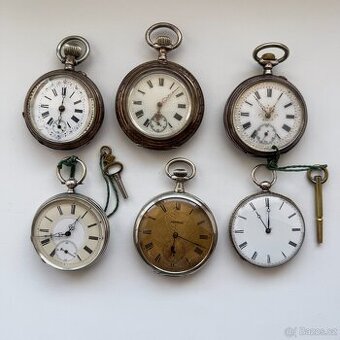 Sbírka stříbrných kapesních hodinek