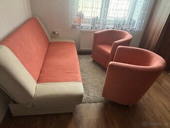 Sedací souprava rozkládací s úložným prostorem