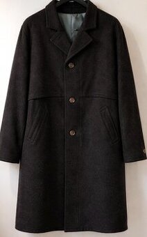 Pánský vlněný kabát v dobovém, mysliveckém stylu vel. XL