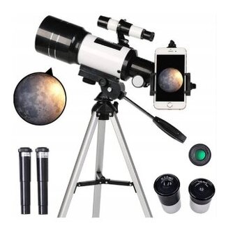 Nepoužitý profesionální astronomický dalekohled F30070M