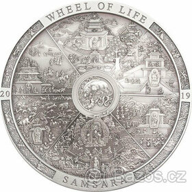 Investiční stříbrná mince SAMSARA WHEEL OF LIFE  3Oz