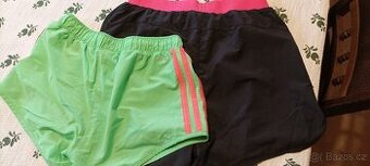Dvoje holčičí šortky adidas 164