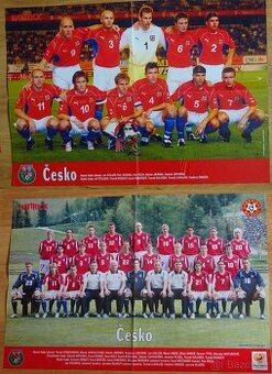 plakáty Česká fotbalová reprezentace, Sparta, Slávie