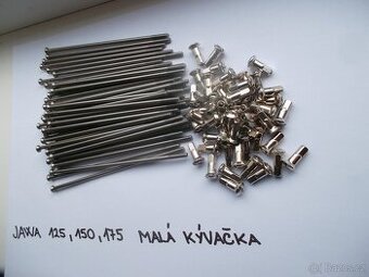 Výplety kol Jawa a ČZ malá kývačka , nové, nerez, české