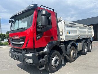 Iveco X WAY Stralis 8x4 - třístranný sklápěč + závěs
