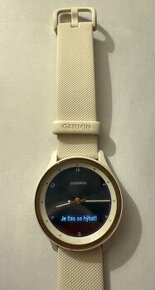 chytré hodinky Garmin vivomove Sport - Peach Gold/White
