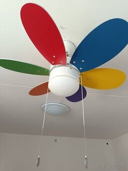 Dětské stropní světlo s ventilátorem