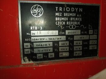 Prodám svářečku TRIODYN RTB-3 - 1