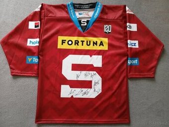 Hokejový dres HC Sparta Praha podepsaný