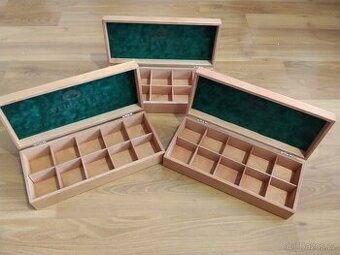 Dřevěné krabičky na mince - šperky
