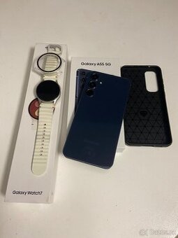 Samsung Galaxy A55 5G , 128 GB + Samsung Galaxy Watch7