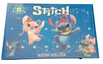 Adventní kalendář - Stitch - 24 okének samé figurky.