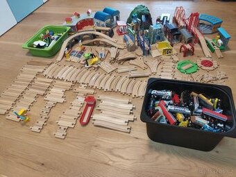 MEGA set - dřevěná vláčkodráha