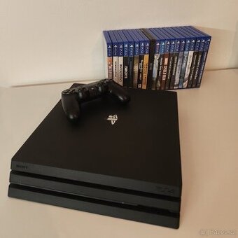 PS4 Pro 1 TB + DualShock 4 + 20 her