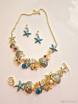 Nový set náramek, náhrdelník, náušnice.