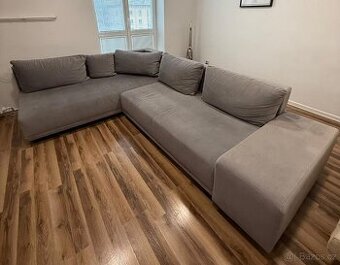 Sedací rohová souprava šedá 207x292