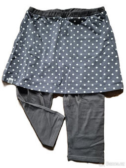 nové 3/4 legíny se sukní šedé Nicebelly, S