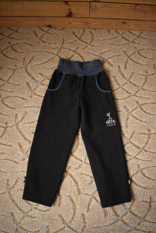 Softshellové kalhoty Unuo s fleecem vel. 116/122 (s Evženem) - 1