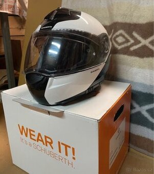 Helma Schuberth C3 Pro Split White s interkomem Sena