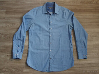 Pánská modrá košile slim fit C&A vel. M (39-40)