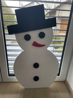 Dřevěný sněhulák