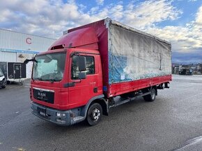 MAN TGL 8.180, valník s plachtou,čelo