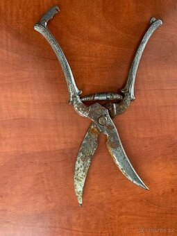 Starožitné nůžky na drůbež