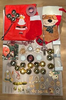 Vánoční osvětlení 4x a vánoční ozdoby