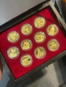 Sada 10 zlatých mincí Kulturní památky technického dědictví